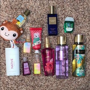 Body products -sprays, sanitizer, cream, deoderant